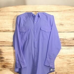 Northern Plains Western men's Dress shirt with pearl snaps 16-16 1/2 33/34
